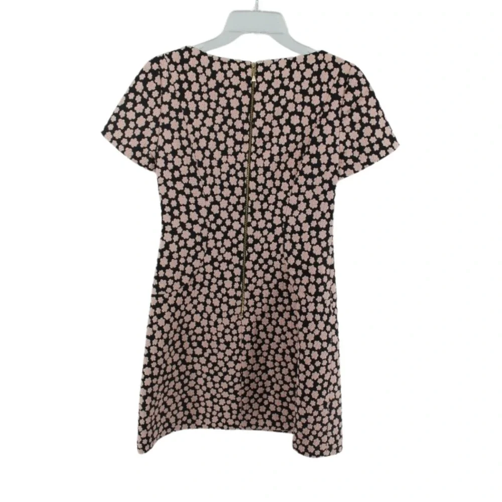 kate spade New York‎ Jacquard Petal Print Mini Dress Pink Black Size 2 (Flaw)